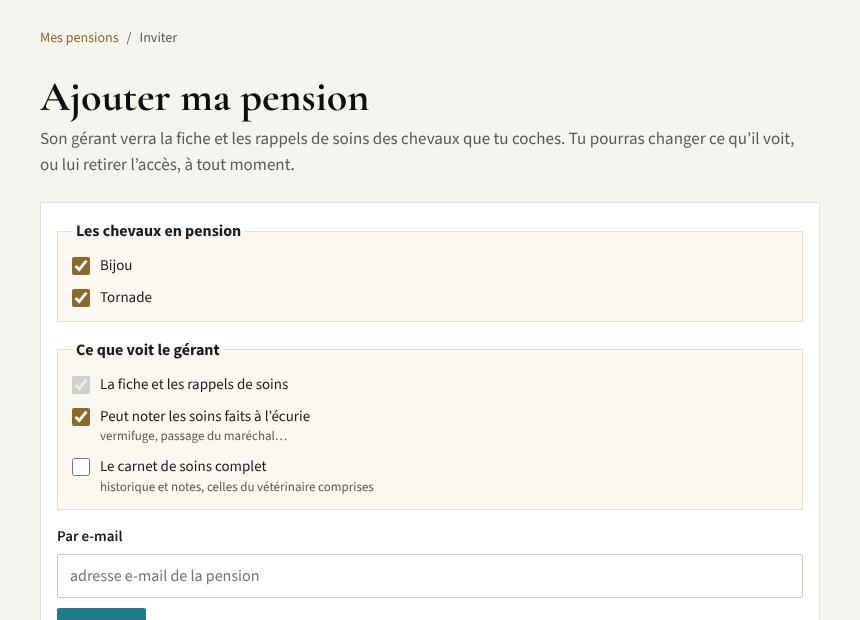 Sinon, invite-la