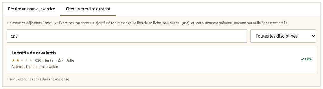 Ou cite un exercice existant